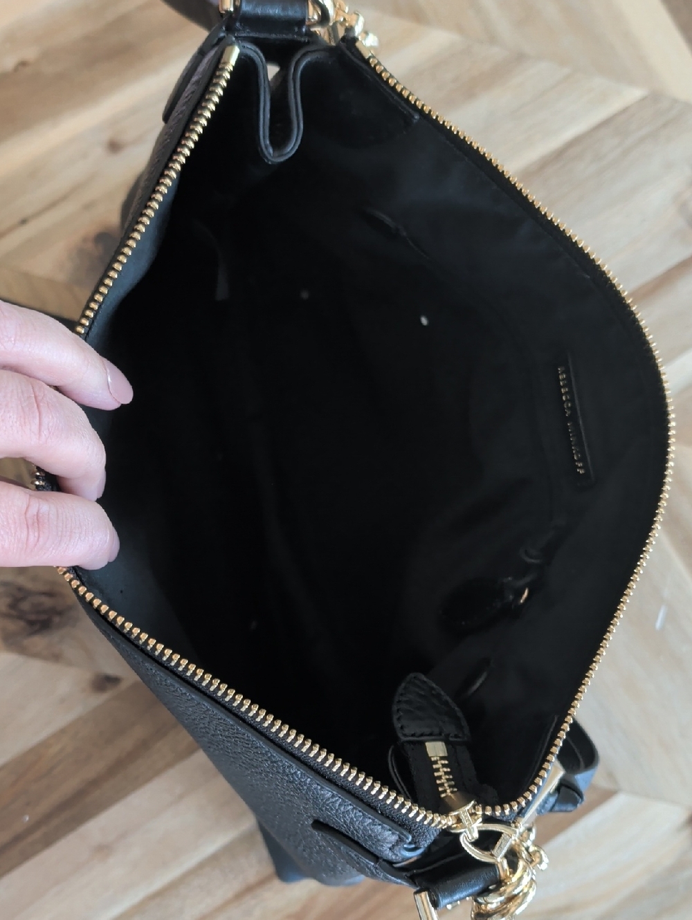EUC Rebecca Minkoff Stevie Black Leather Bag - Picture 7 of 7
